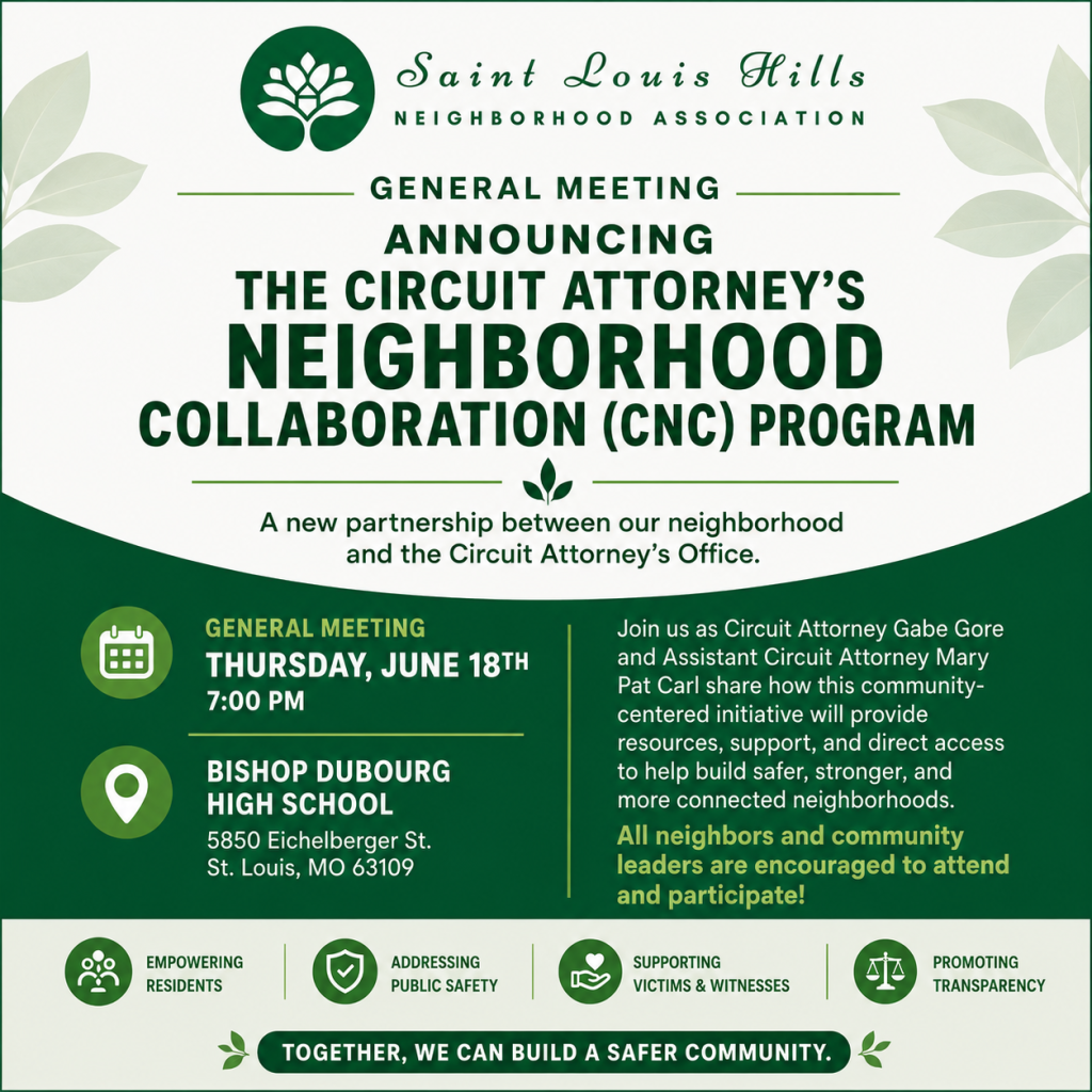 General Meeting: Thursday, June 18th, 7:00 p.m.
